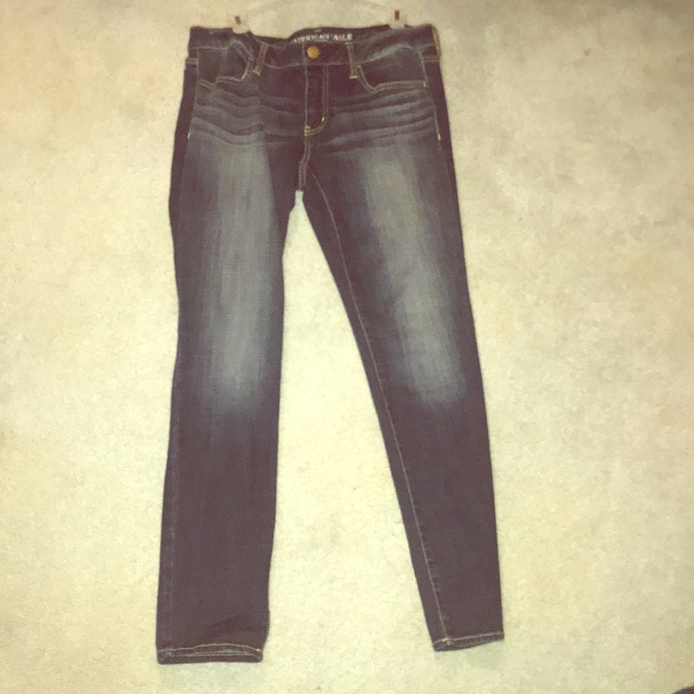 Ae dark wash jeans